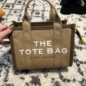 Marc jacobs slate green canvas tote